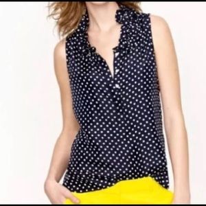 J Crew polka dot top